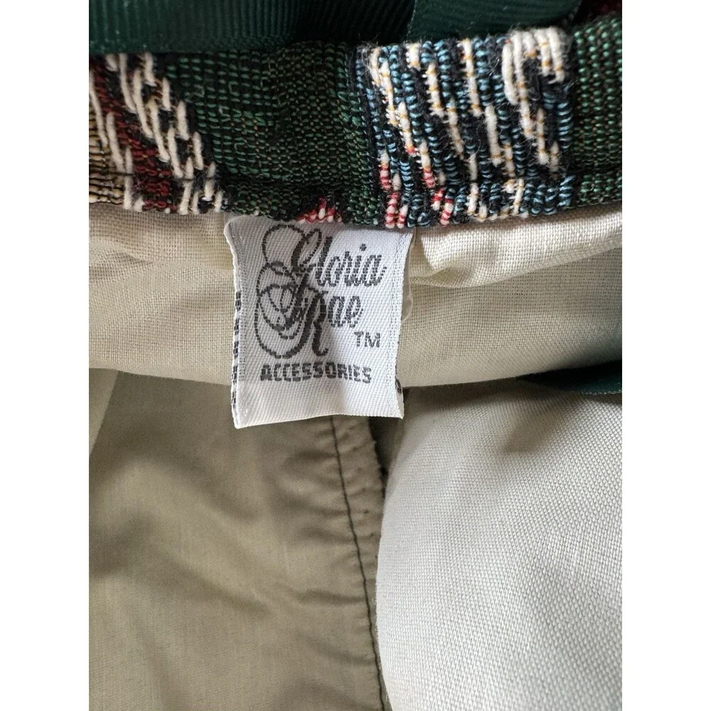Vintage Gloria Rae Tapestry Garment Bag Made In USA‎ Golf Scene Luggage Carrier